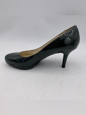 ETIENNE AIGNER Gray Patent Faux Leather Pumps